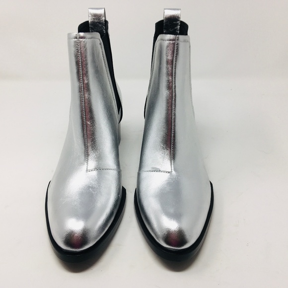 rag & bone boots silver Ankle Booties 38.5 NEW - Picture 3 of 8